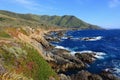 Garrapata State Park, Big Sur, Evening Light on Rugged Pacific Coast, California, USA Royalty Free Stock Photo