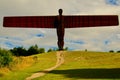 Rugged path to Angel of the North