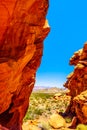 Rugged Red Rocks along Northshore Road SR167 in Lake Mead National Recreation Area