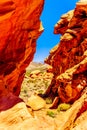 Rugged Red Rocks along Northshore Road SR167 in Lake Mead National Recreation Area