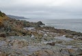Rugged rock shoreline Atlantic coast