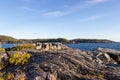 Rugged rocky coast of Lake Superior Royalty Free Stock Photo