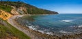 Rugged Southern California Coastline Panorama Royalty Free Stock Photo