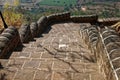 Rugged steps of Shivneri fort Junnar