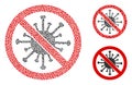 Rugged Stop Coronavirus Icon Collage