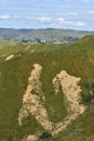 Rugged Taranaki countryside Royalty Free Stock Photo