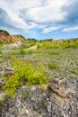 Rugged terrain through mountain cliffs