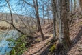 Rugged trail along the river Royalty Free Stock Photo