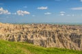 Rugged vista of South Dakota Badlands Royalty Free Stock Photo