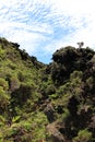 A rugged volcanic ridge in the Azores