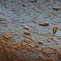 A rugged and weathered texture with rusted metal and worn leather4, Generative AI