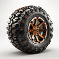 Orange Rim Off Road Wheel For 4 Wheeler