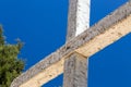 Rugged Wooden Cross Royalty Free Stock Photo