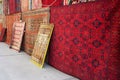 Rugs in a Turkish Carpet Shop. Royalty Free Stock Photo