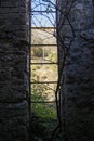 Ruin abandoned on the dolomites