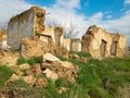 Ruin of an ancient adobe house