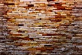 Ruin & ancient brick wall texture background.Stock photo. Royalty Free Stock Photo