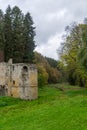 Ruin of the castle Beaufort near the village Echternach at Luxembourg