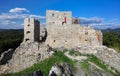 Ruin of castle Hrusov in Slovakia Royalty Free Stock Photo