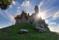 Ruin of castle Hrusov in Slovakia Royalty Free Stock Photo