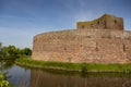 Ruin castle Teylingen from the side in Sassenheim