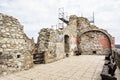 Ruin castle of Visegrad, Hungary, ancient architecture Royalty Free Stock Photo