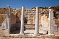 Ruin of a church or temple in the ancient city of Knidos, one of the ancient cities of Anatolia, Turkey Mugla Datca, June 26 2023