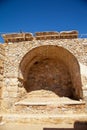 Ruin of a church or temple in the ancient city of Knidos, one of the ancient cities of Anatolia, Turkey Mugla Datca, June 26 2023