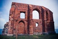 Ruin of the church in Trzesacz, Poland Royalty Free Stock Photo