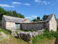 Ruin of a Croatian historical village Royalty Free Stock Photo