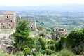 Ruin of Despot palace, abandoned city Mystras, Peloponnese, Greece