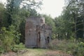 A ruin in a forest at estate De Haere near Deventer, The Netherlands Royalty Free Stock Photo