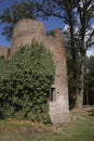 A ruin in a forest at estate De Haere near Deventer, The Netherlands Royalty Free Stock Photo