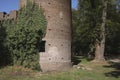 A ruin in a forest at estate De Haere near Deventer, The Netherlands Royalty Free Stock Photo