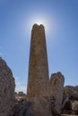 Ruin of Greek Temple Columns - Sicily, Italy Royalty Free Stock Photo