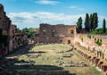 The ruins of the Hippodrome of Domitian Royalty Free Stock Photo