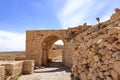 Ruin in interior of crusader castle Shobak, Jordan Royalty Free Stock Photo