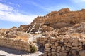 Ruin in interior of crusader castle Shobak, Jordan Royalty Free Stock Photo