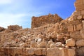 Ruin in interior of crusader castle Shobak, Jordan Royalty Free Stock Photo