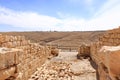Ruin in interior of crusader castle Shobak, Jordan Royalty Free Stock Photo