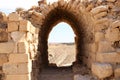 Ruin in interior of crusader castle Shobak, Jordan Royalty Free Stock Photo