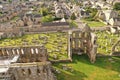 Ruin of medieval Elgin cathedral in Scotland