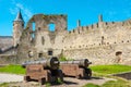 Ruin of the medieval Episcopal Castle. Haapsalu, Estonia Royalty Free Stock Photo