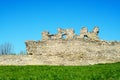 Ruin of medieval stone wall Kremenets