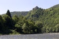 Ruin of Old Castle above river Vah near Castle Strecno, Slovakia