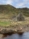 Ruin of an old crofters house - Caithness - Scotland Royalty Free Stock Photo