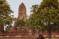 Ruin pagoda of Wat Chai Watthanaram, Ayutthaya, Thailand Royalty Free Stock Photo