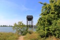 The ruin of the railway bridge of Karnin, Usedom in Germany Royalty Free Stock Photo