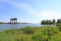 The ruin of the railway bridge of Karnin, Usedom in Germany Royalty Free Stock Photo