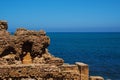 Ruin by the sea in Tipasa, Algeria Royalty Free Stock Photo